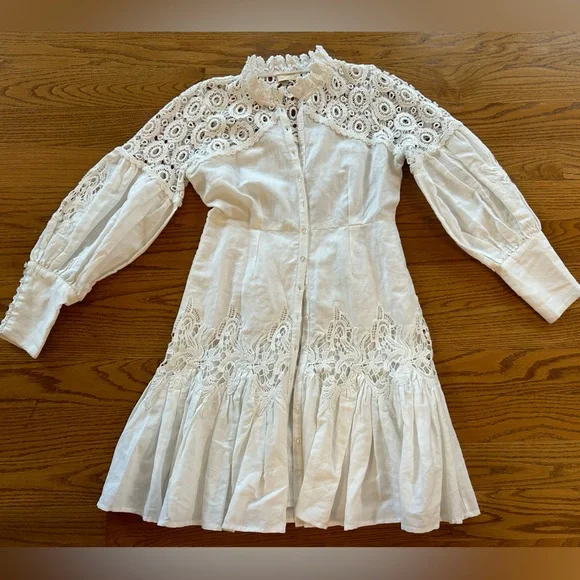 By TiMo | Dresses | New 575 Bytimo Embroidered Button Front Mini Dress Sz S  | Poshmark